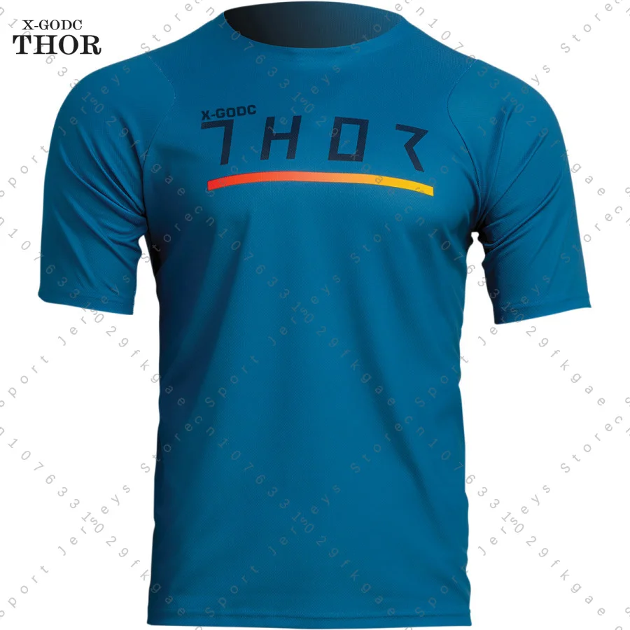 

2023 X-GODC THOR enduro motorcycle mtb jersey dh bmx dirt bike moto motocross jersey breathable speed downhill bicycle