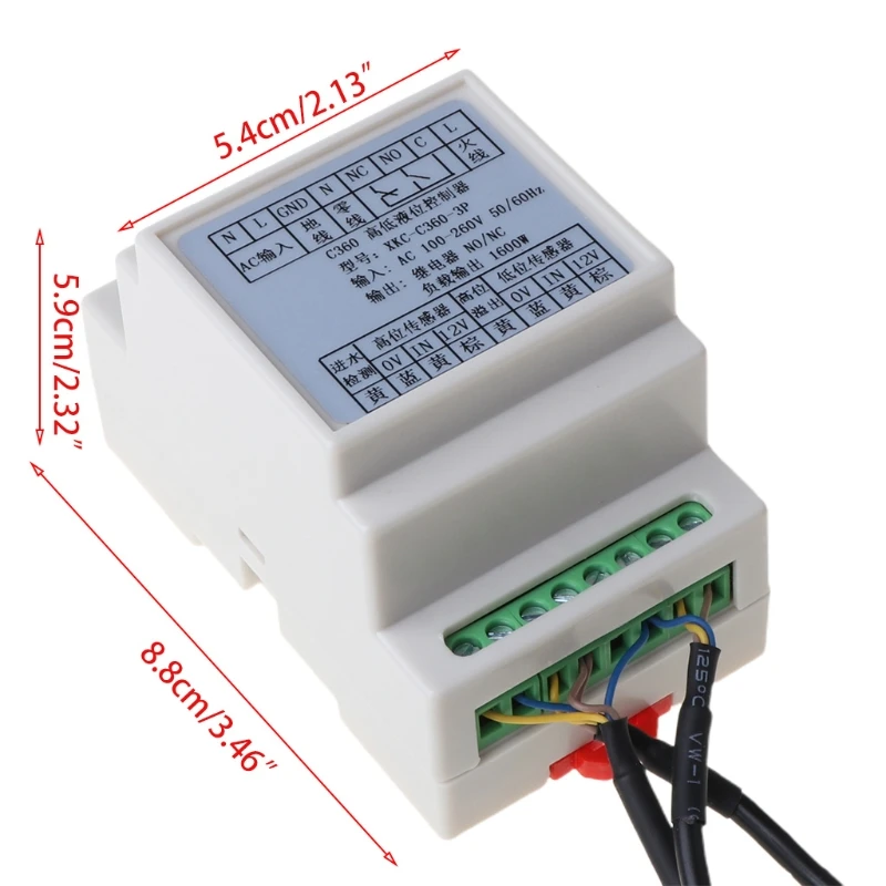 

1Set High Low Liquid Level Intelligent Controller Automatic Water Level Detector 367D
