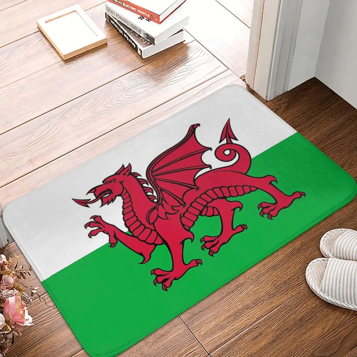 

National Flag Bathroom Mat Welsh Dragon Doormat Kitchen Carpet Entrance Door Rug Home Decor