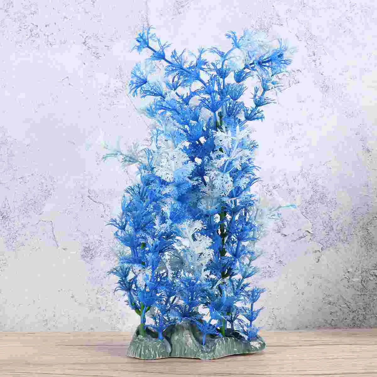 

Simulation Fish Aquarium Decoration White Decorations Artificial Water Plants