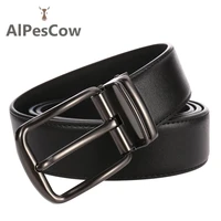 genuine leather belt for men 100 alps cowhide pin buckle jeans belts designer business casual luxury high quality leisure male