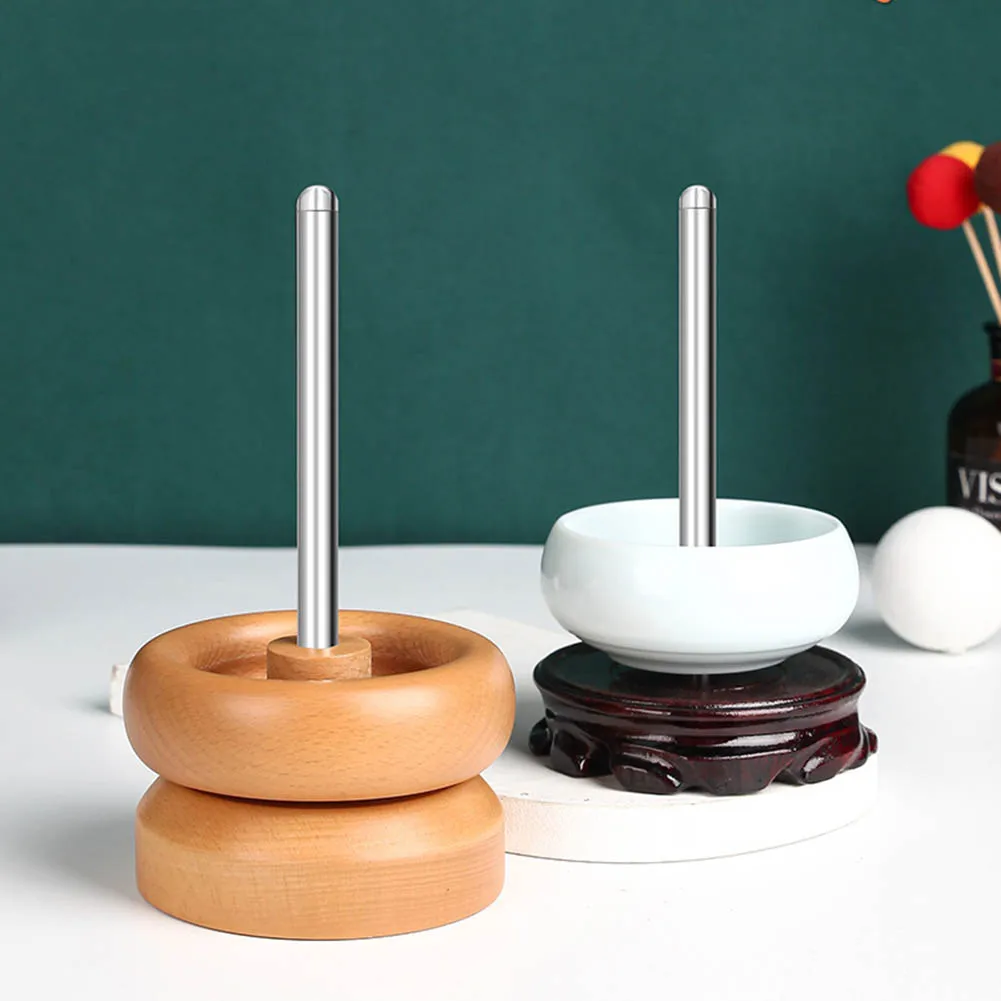 

DIY Making Bead Bracelets Holder Wooden Bowl Beader Jewelry Craft Beading Maker Durable Portable Jewelry Making