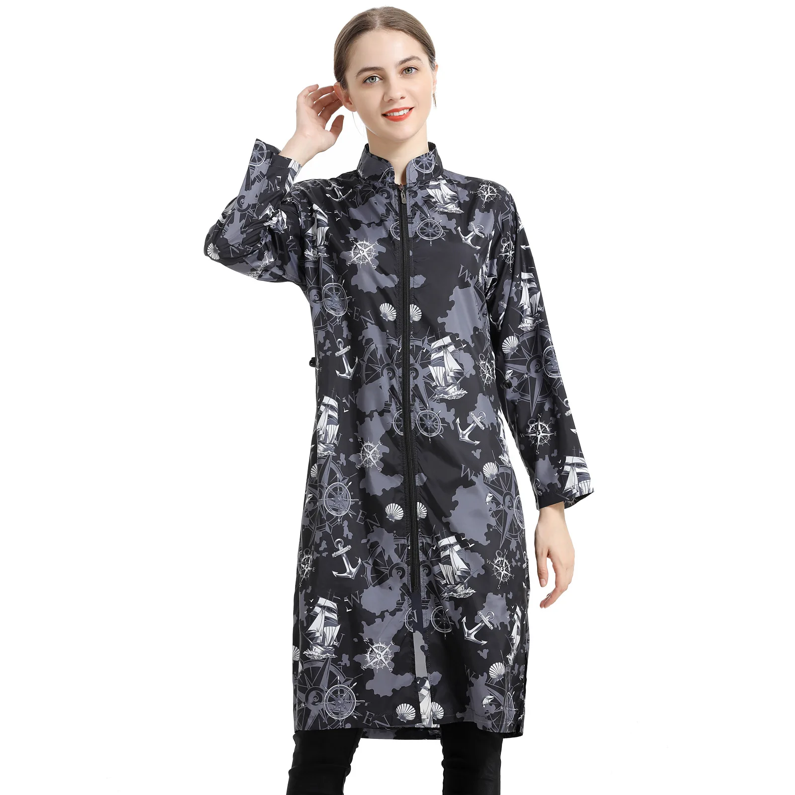 3 шт. женский мусульманский купальник с цифровым принтом консервативная