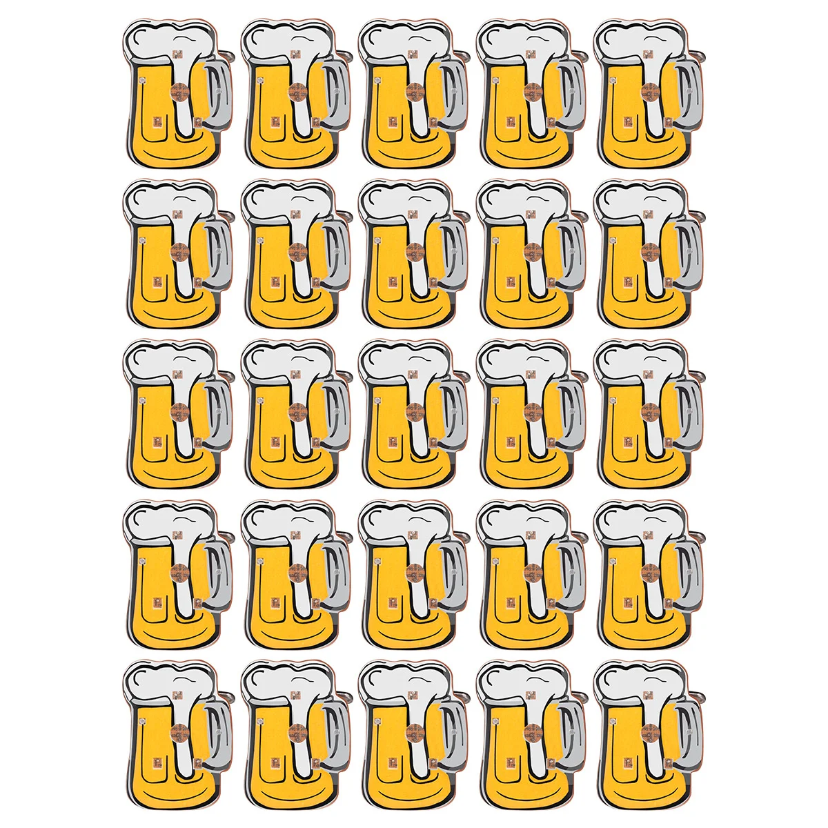 TOYMYTOY, 25 шт., мультяшная пивная кружка, мигающая металлическая брошь, значок, украшения для бара (случайный цвет) TOYMYTOY, 25 шт., мультяшная пивная кружка, мигающая металлическая брошь, значок, украшения для бара (случайный цвет)