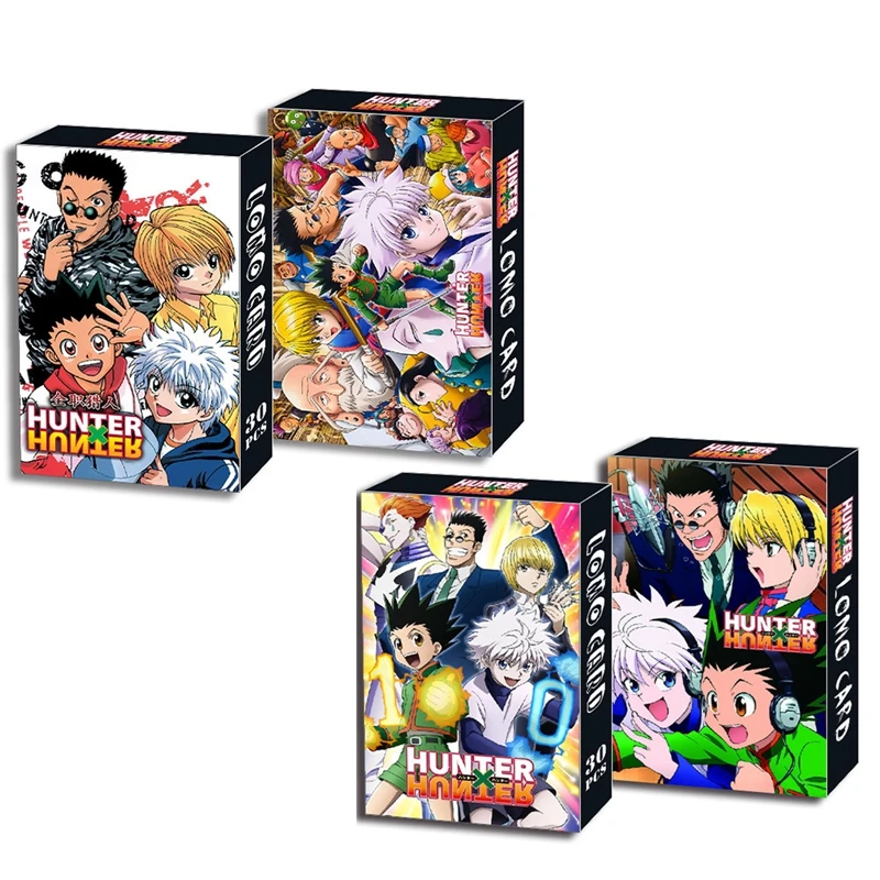 

30 шт./компл. Охотник X Hunter Аниме ЛОМО карточка открытка игрушка Гон Фрикс Killua Zoldyck Волшебная бумага картина коллекционные подарки