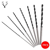 7pcs 300mm extra long rolled wood brad point drill bit set for wood precision drilling drill bits for wood in pvc pouch