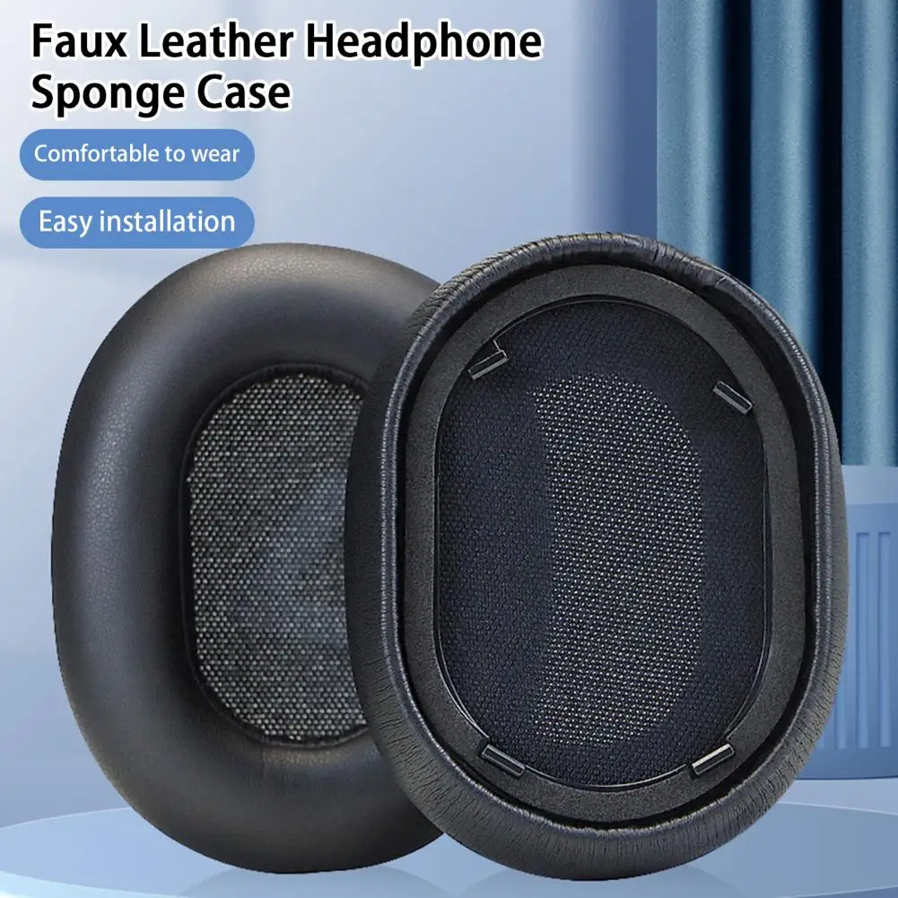 

1Pc Headphone Case Replaceable Breathable Protect Earphones Cotton Faux Leather Headphone Earpad for Plantronics BackBeat GO 810