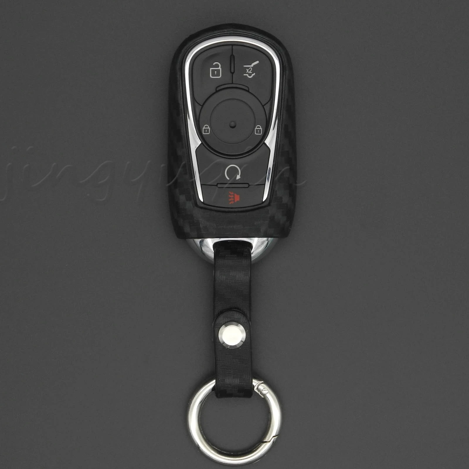 Jingyuqin карбоновое волокно силиконовый Автомобильный Дистанционный брелок Брелок