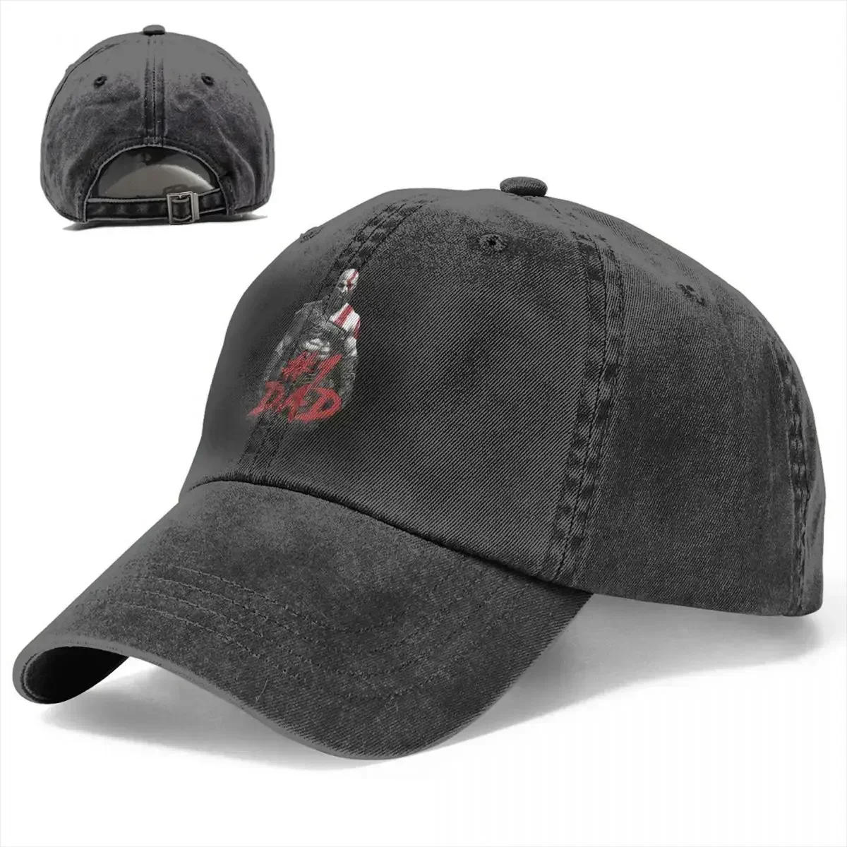 Фото Бейсбольная кепка God Of War Kratos, винтажная хлопковая кепка с номером 1, кепка Snapback для папы, унисекс, уличная всесезонная дорожная кепка, шляпа №2