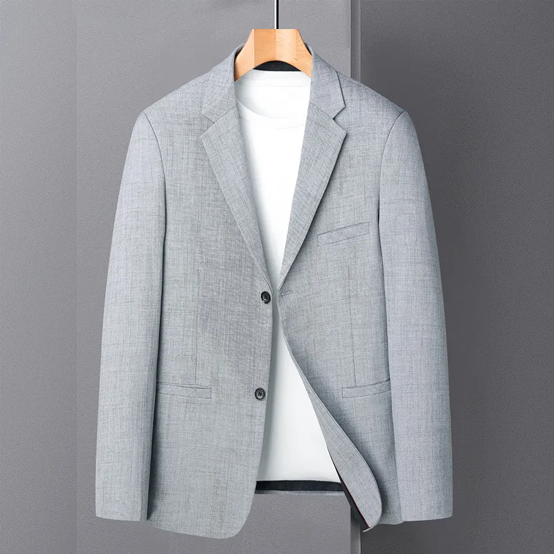 

2023 High-quality men's Blazer fashion trend handsome party high-end casual British style Korean version slim Blazer coat