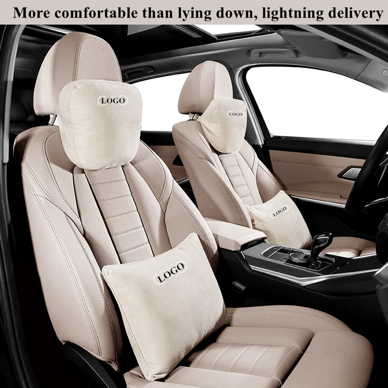 For Audi Car Pillow Neck Rest Cushion Waist Headrest Support Seat / Maybach S Class A3 A4 A5 A6 A7 A8 Q2 Q3 Q5 Q7 RS |