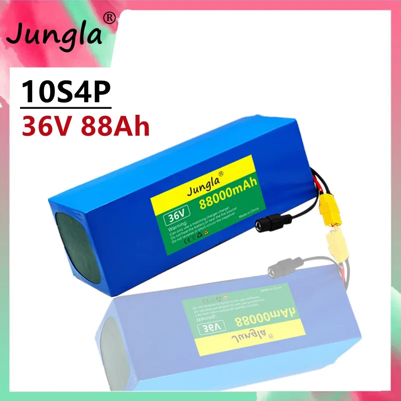 

36V 88Ah 10s4p 18650 Li ion Battery pack XT60 plug Balance car Motorcycle Electric Bicycle Scooter BMS+Charger
