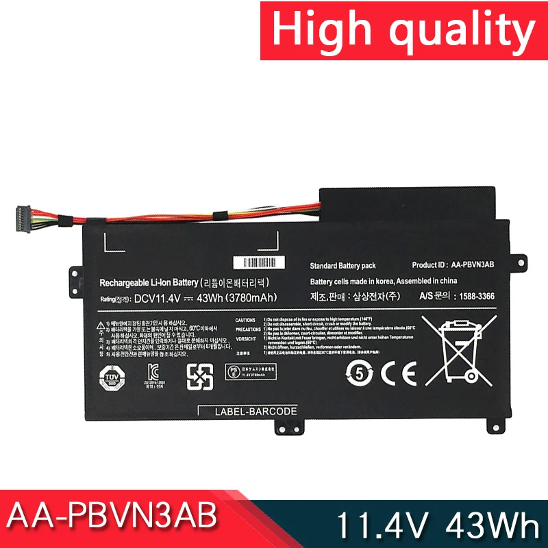 

NEW AA-PBVN3AB Battery For Samsung ATIV Book 4 NP370R4E NP370R5E NP370R5V NP450R4E NP450R5E NP450R4V NP450R5V NP470R5E NP510R5E