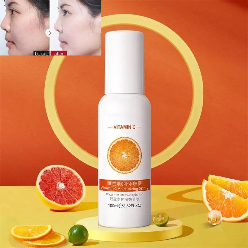 

Vitamin C Brightening Facial Spray 50ml Hydrating Mist For Face Refreshing Face Toner Facial Makeup Water Day & Night Skin Care