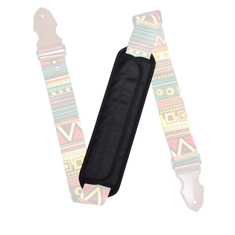 

Anti Slip Guitar Strap Bass Shockproof Shoulder Pad Guitar Strap Padded For Acoustic Removable Camera Bags Backpacks