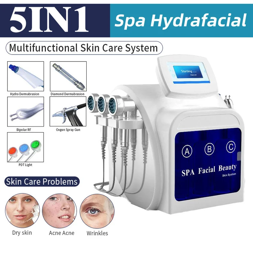 

Latest Water Peel Facial Hydra Dermabrasion Equipment Spa Aqua Skin Pore Cleaning Machines Bio-Lifting Hydro Microdermabrasion