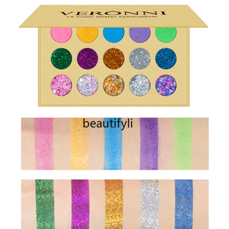 

Eye Shadow Plate Sequined Stage Makeup Watch Show Shiny Glitter Makeup for Kindergarten Students