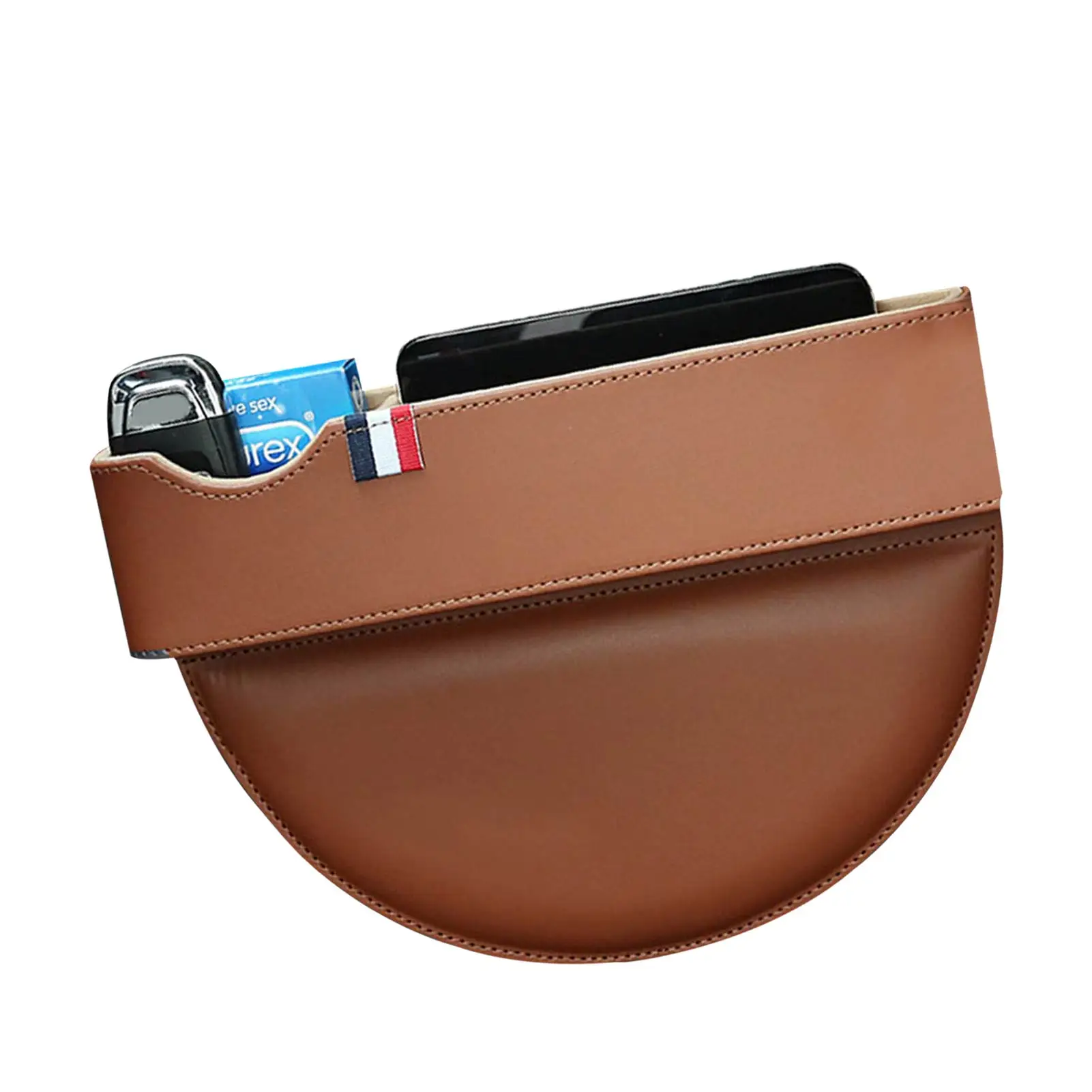 

Car Seat Gap Filler Leather - Universal Organizer Multi-Functional Crevice Storage Box Interior Accessories For Women Men Auto