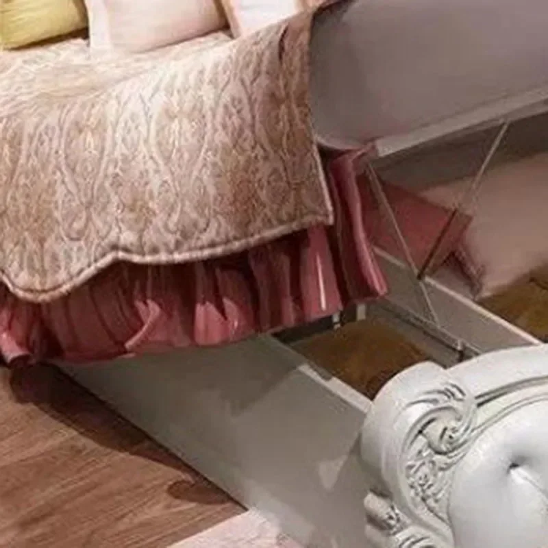 Минималистичная двойная французская спинка для девушек розовая рамка белая