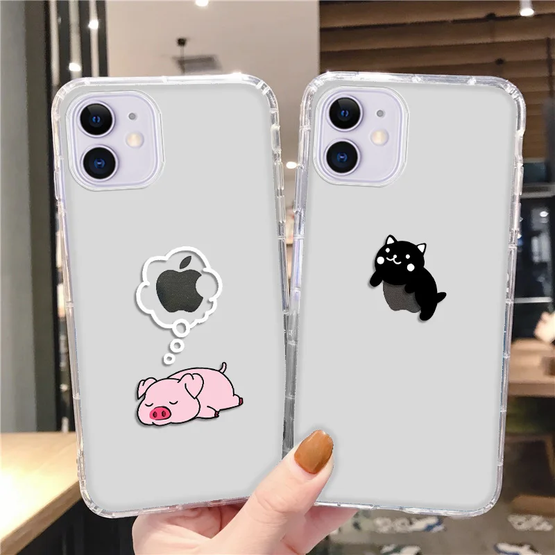 Cat Case For Iphone 13 Pro Max Cases Funda Iphone 11 12 14 Pro Max XR 7 8 SE 2020 X Xs 6 6s Plus 13 Mini 14 Pro ShockProof Cover