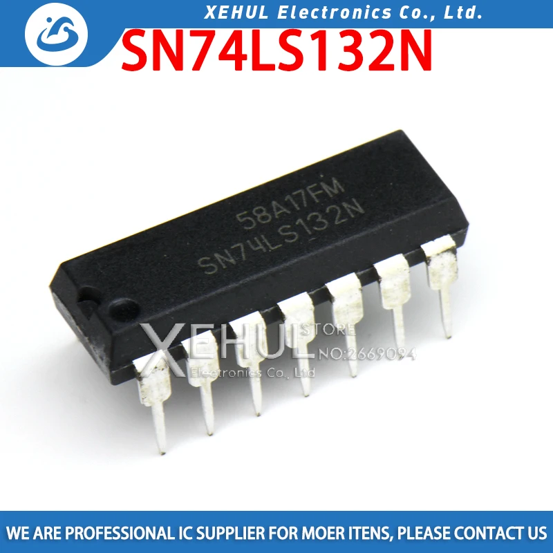 

50PCS SN74LS132N DIP14 SN74LS132 DIP 74LS132N 74LS132 new and original IC