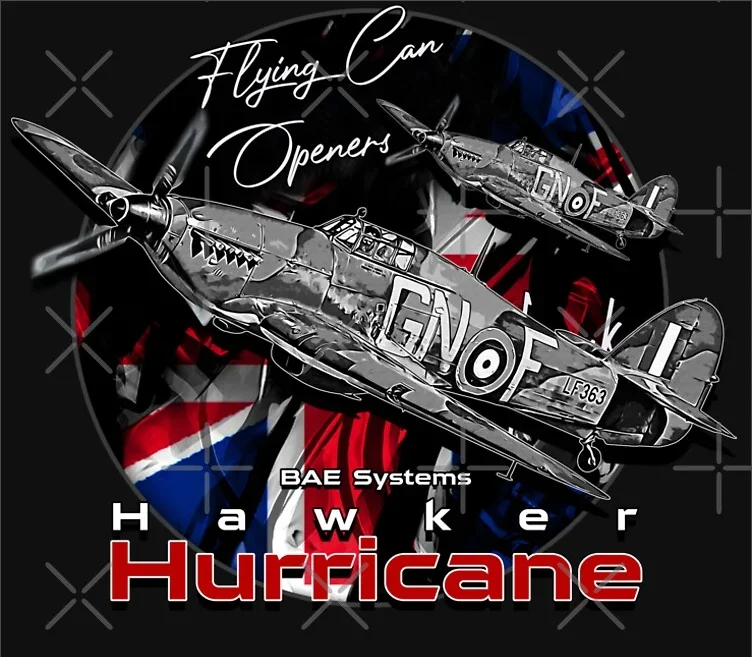 Мужская футболка JKCK Hawker Hurricane из хлопка