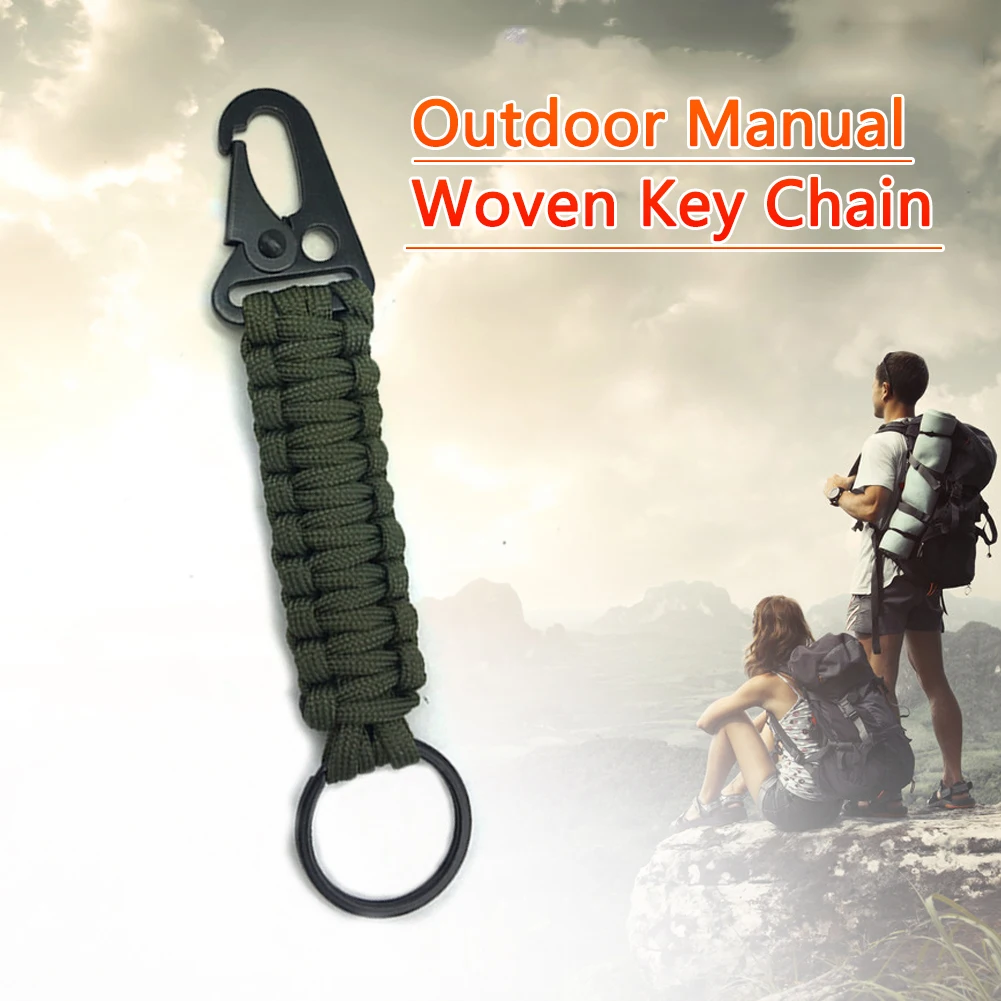 

Уличный брелок ручной работы, кольцо для ключей, аварийный узел, брелок, оборудование, уличный аксессуар, пряжка Olecranon, набор для выживания в ...