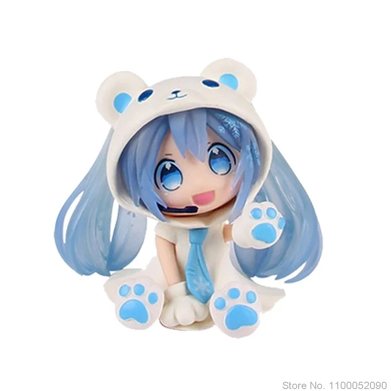 

12 см Мику кавайные фигурки героев модель Q версия медведь чуинь милый медведь куклы украшения анимация ручной работы Рождественский подаро...