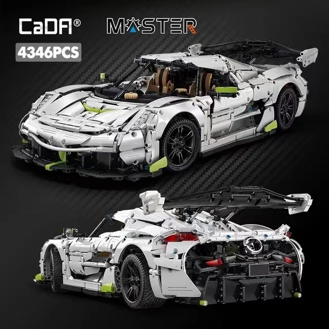 

2022 NEW CADA High Tech Super Sports Car 4346pcs Scale 1:8 Model Building Blocks Bricks Puzzle Toys Birthday Gifts For Boy