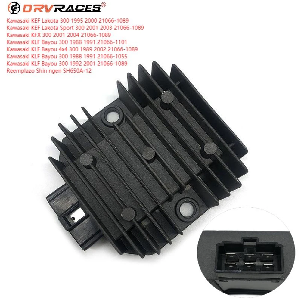 Регулятор напряжения двигателя выпрямитель для Kawasaki KEF Lakota Sport 300 KFX300 21066-1089 KLF Bayou300 21066-1101 /1055 SH650A-12