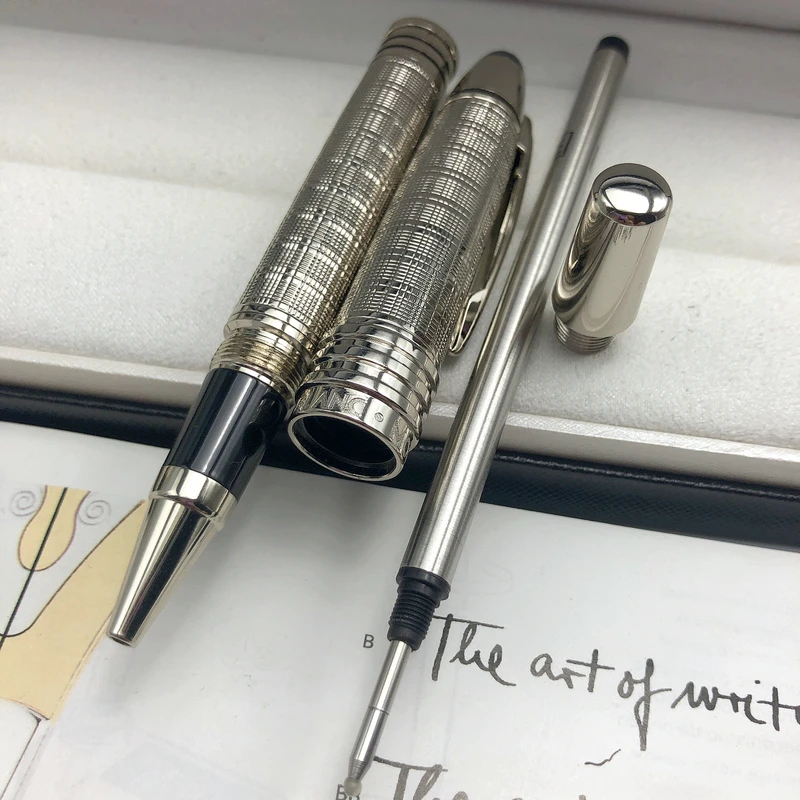 Большой Джон Кеннеди Роскошная темно-синяя металлическая шариковая ручка MB с