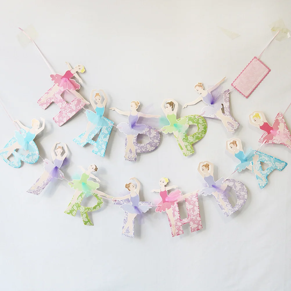 2 комплекта декорации для вечеринки в честь дня рождения девочек баннер
