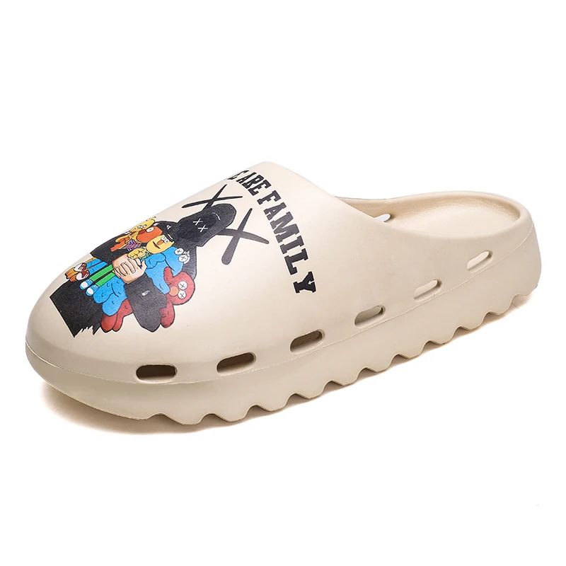 

Summer YZY Robot Inspired Slides Slip On Breathable Summer Sandals Unisex Slippers