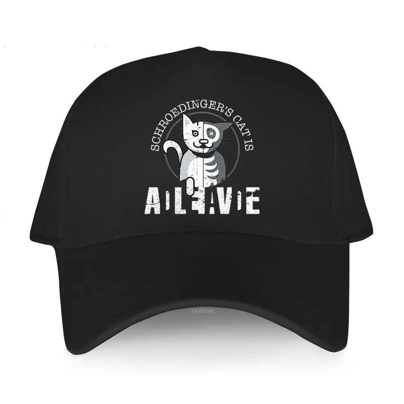

New arrival Unisex Breathable Baseball cap Boyfriend hats gift Schrodingers Cat Is Dead and Alive Men's fashion many color caps