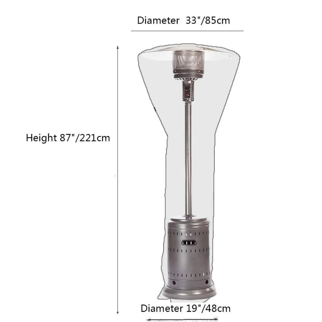 1pc Переносной чехол для обогревателя из ткани Оксфорд 201D, водонепроницаемый, пылезащитный с сумкой для хранения для использования на открытом воздухе с использованием атмосферной энергии.