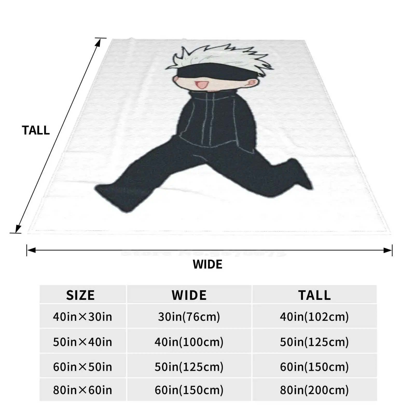 Новинка распродажа Фланелевое мягкое одеяло Chibi Gojo с принтом на заказ милый Cute Jjk