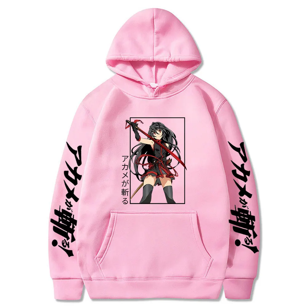 

Толстовка с капюшоном Akame Ga Kill, Свитшот оверсайз с аниме принтом «Шахта Челси», уличная одежда, пуловер, одежда для мужчин и женщин