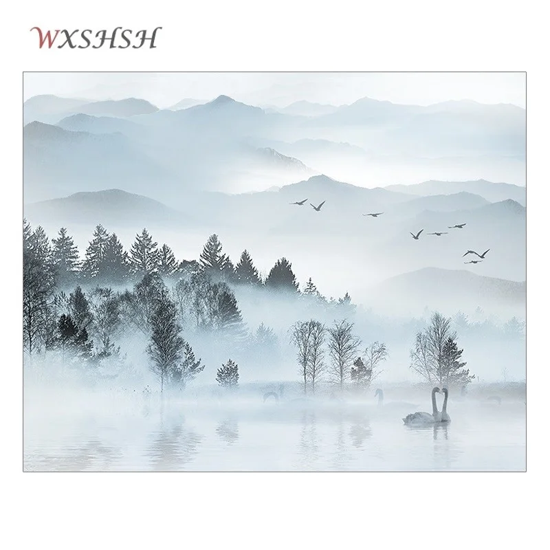 3D статическая безклеевая матовая стеклянная пленка для украшения гостиной