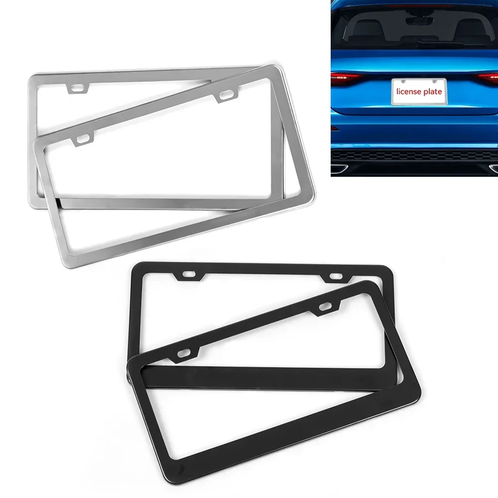 Высококачественная Серебристая нержавеющая Универсальная рамка для номерного