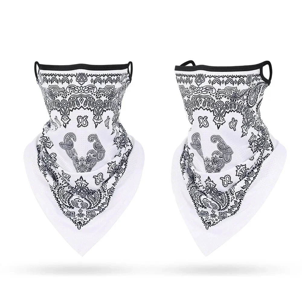 

Уличная защитная маска для шеи и лица с ушными петлями, мужская маска для езды на мотоцикле, многофункциональная бандана, женская спортивная бандана с узором пейсли