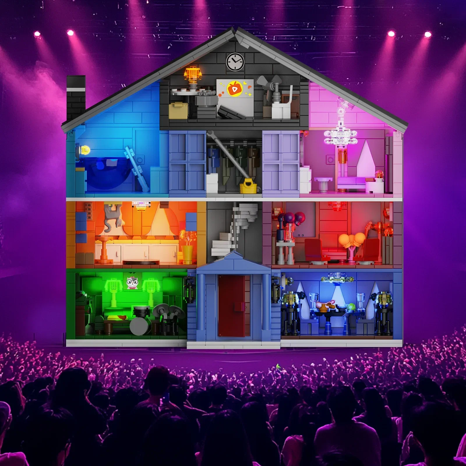 Конструктор розовый дворец MOC Lovers House