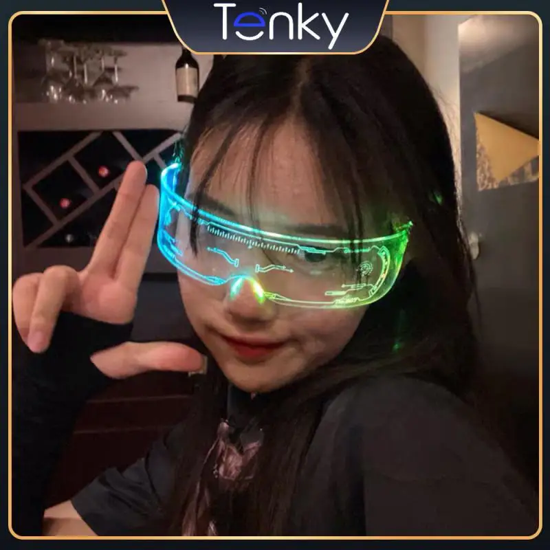 

5 шт., светящиеся очки для Хэллоуина и Рождества