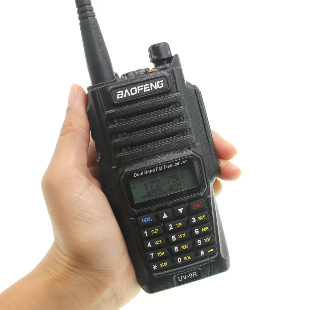 Baofeng UV-9R IP68 Waterproof Walkie Talkie 10W Dual Band 136-174/400-520MHz Ham Radio Two Way Radio UV Portable Ham Hunting