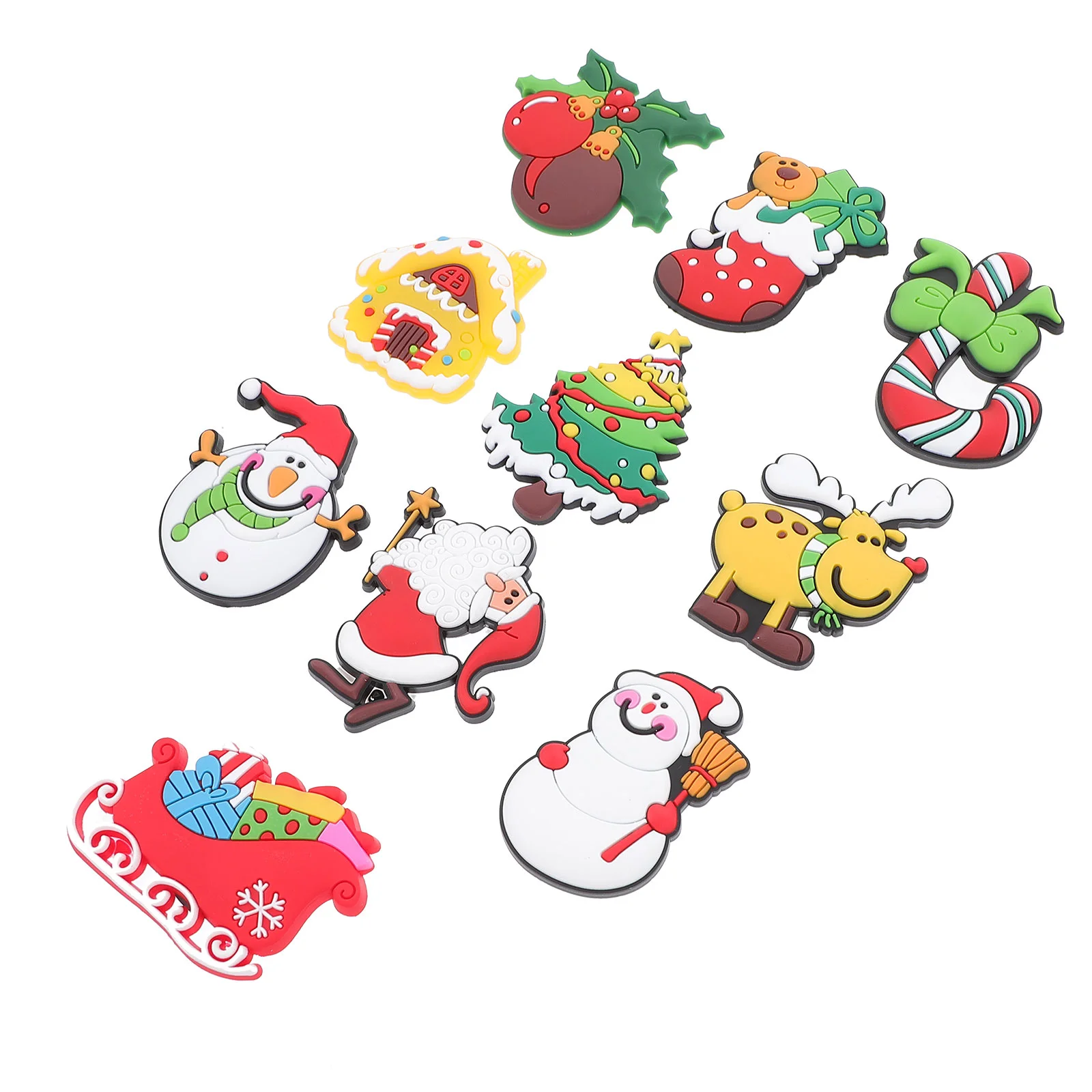

10pcs Fridge Magnets Nice Safe Light Good Decal Freezer Magnet Xmas Sticker for Home