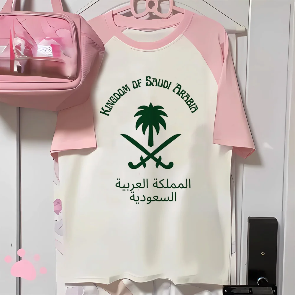 Футболка женская в стиле хип-хоп с принтом Королевство Саудовской Аравии