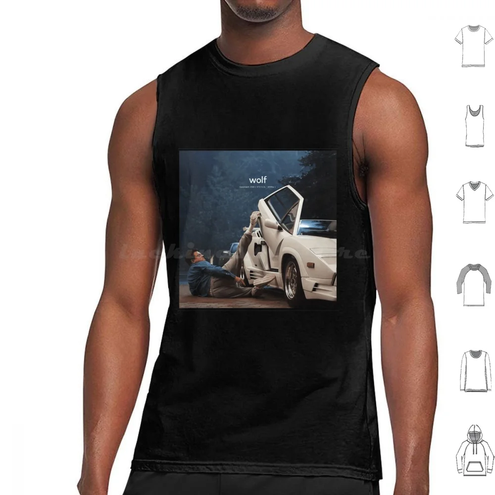 

The Wolf Classic . Tank Tops Print Cotton Wolf Classic