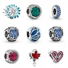 MC горячая распродажа синий красный зеленый цвет шармы бусины подходят для модных оригинальных DIY Изящные ювелирные Браслеты для женщин Berloque новые ювелирные изделия