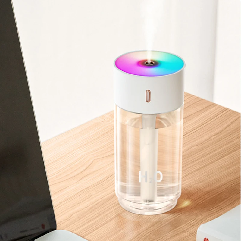 Portable USB Humidifier home Mini Car Humidifier 280ml bedroom Office h20 Air freshener purifier led Electric Nebulizer diffuser