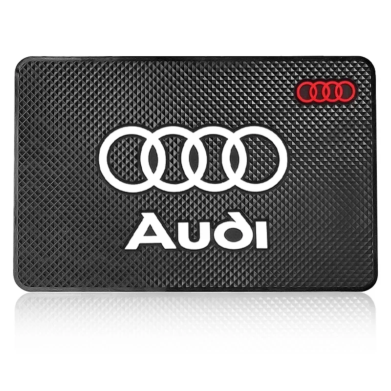 

Автомобильный логотип, противоскользящий коврик для телефона, нескользящий коврик для стайлинга автомобилей для Audi A5 A3 A4 A6 A7 A8 Q2 Q7 Q3 Q5 Q8 B5 B6 B7 B8 B9 Q7 8P 8V