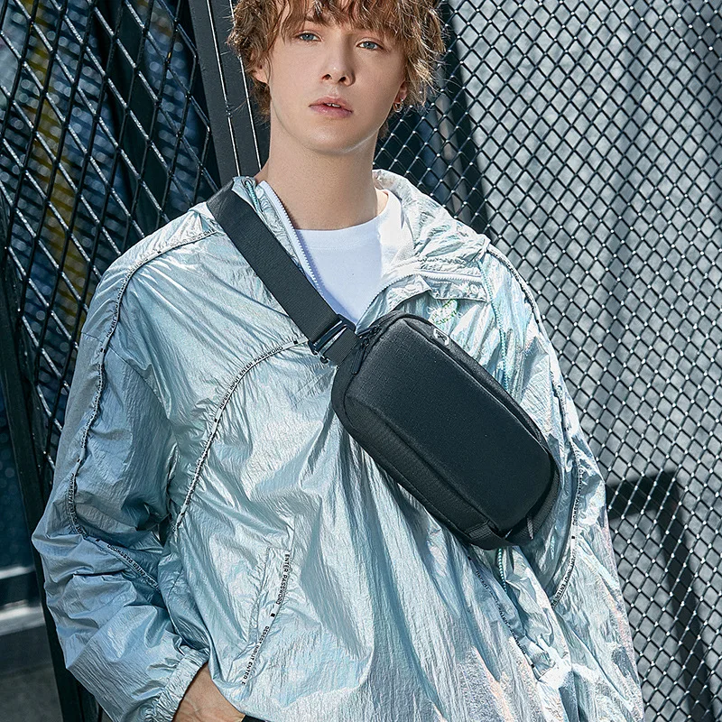 Fashion Chest Bag Men's 2022 New Waterproof Oxford Shoulder Bag Travel Leisure Waist Packs Sports Riding Chest Bags for Male